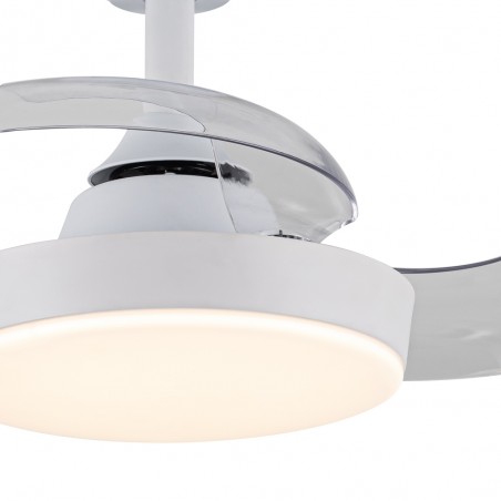 LED Ceiling Fan retractable blades Hornet CCT Dim (32W)