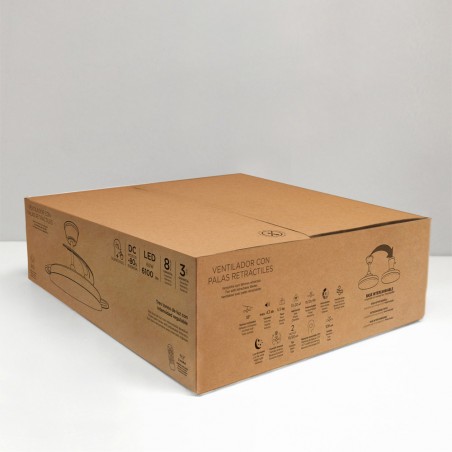 Ventilador LED aspas retráctiles Stars Evo CCT Dim Smart (72W)