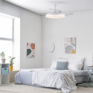 Ventilador LED aspas retráctiles Stars Evo CCT Dim Smart (72W)