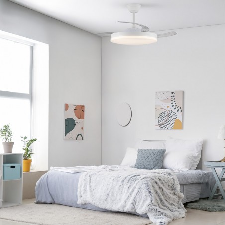Ventilador LED aspas retráctiles Stars Evo CCT Dim Smart (72W)