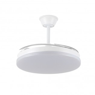 Ventilador LED aspas retráctiles Milky L Evo CCT Dim Smart (72W)