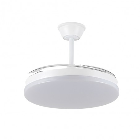 Ventilador LED aspas retráctiles Milky L Evo CCT Dim Smart (72W)