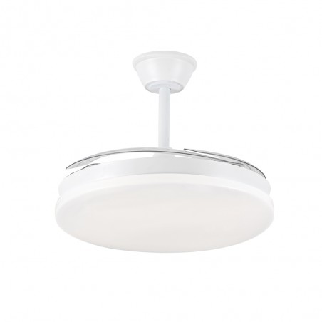 Ventilador LED aspas retráctiles Milky L Evo CCT Dim Smart (72W)