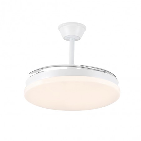 Ventilador LED aspas retráctiles Milky L Evo CCT Dim Smart (72W)