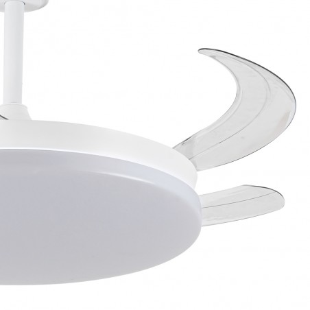 LED ceiling fan folding blades Milky L Evo CCT Dim Smart (72W)