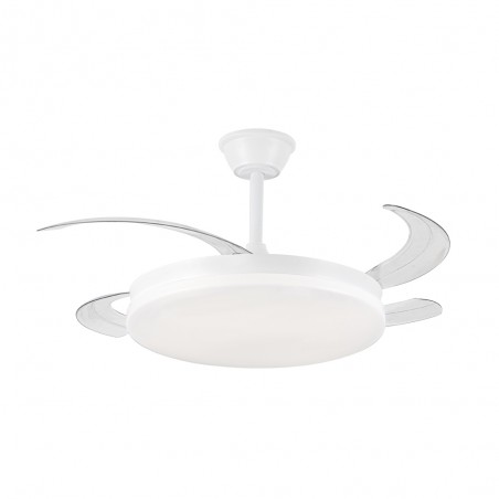 Ventilador LED aspas retráctiles Milky L Evo CCT Dim Smart (72W)