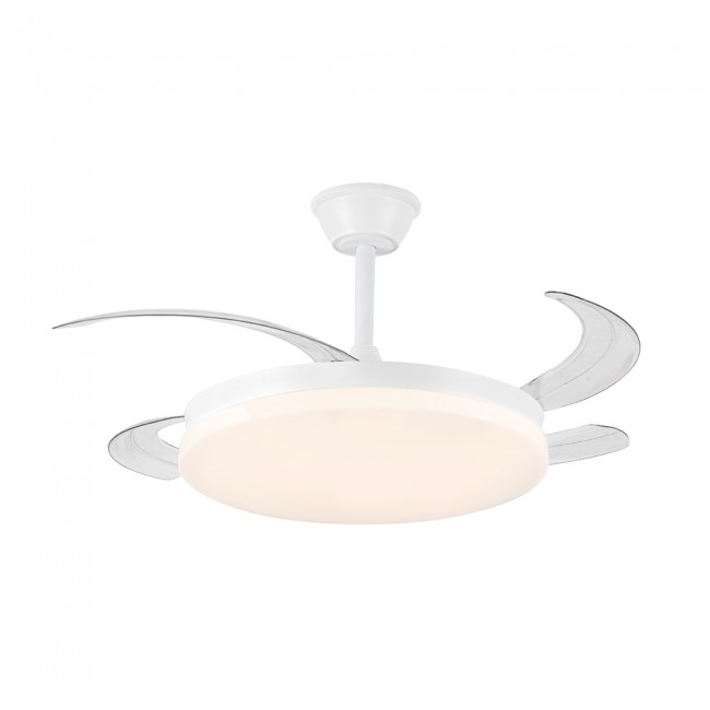 Ventilador LED aspas retráctiles Milky L Evo CCT Dim Smart (72W)