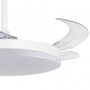 Ventilador LED aspas retráctiles Milky L Evo CCT Dim Smart (72W)