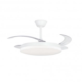 Ventilador LED aspas retráctiles Milky L Evo CCT Dim Smart (72W)