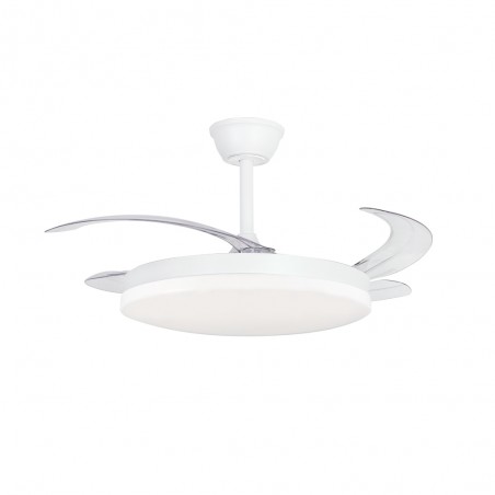 Ventilador LED aspas retráctiles Milky L Evo CCT Dim Smart (72W)