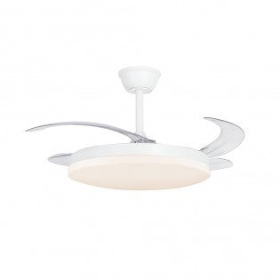 Ventilador LED aspas retráctiles Milky L Evo CCT Dim Smart (72W)