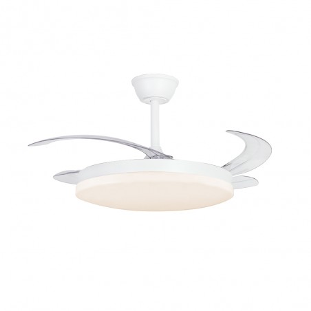Ventilador LED aspas retráctiles Milky L Evo CCT Dim Smart (72W)