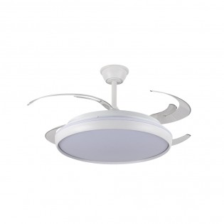 Ventilador LED aspas retráctiles Charly L CCT Dim (80W)