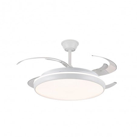 Ventilador LED aspas retráctiles Charly L CCT Dim (80W)