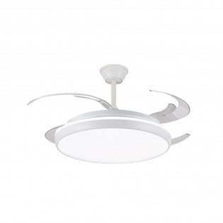 Ventilador LED aspas retráctiles Charly L CCT Dim (80W)