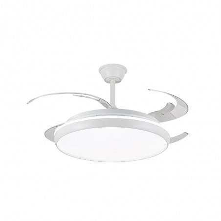 Ventilador LED aspas retráctiles Charly L CCT Dim (80W)