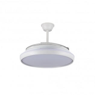 Ventilador LED aspas retráctiles Charly L CCT Dim (80W)
