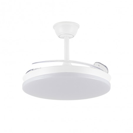 Ventilador LED aspas retráctiles Milky M Eco CCT Dim (45W)