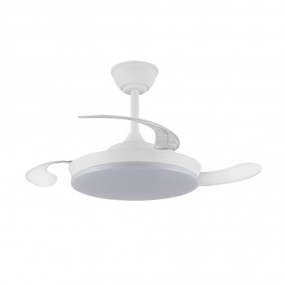 LED ceiling fan folding blades Milky S Eco CCT Dim (39W)
