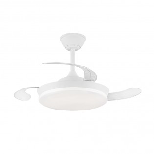 LED ceiling fan folding blades Milky S Eco CCT Dim (39W)