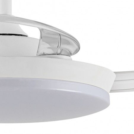 LED ceiling fan folding blades Milky S Eco CCT Dim (39W)