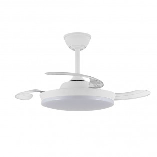 LED ceiling fan folding blades Milky S Eco CCT Dim (39W)