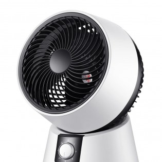Ventilador Sobremesa Gavilan Blanco/negro 35w 3vel Orientable Fijo Y Rotat.35,5x26,5x25,7cm