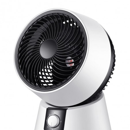 Ventilador Sobremesa Gavilan Blanco/negro 35w 3vel Orientable Fijo Y Rotat.35,5x26,5x25,7cm