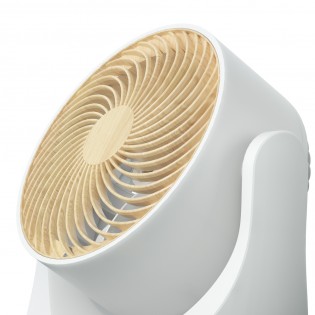 Ventilador Sobremesa Navia Negro/blanco 40w 4velocidades Orientable Rotatorio,remoto,temporizador Y Display