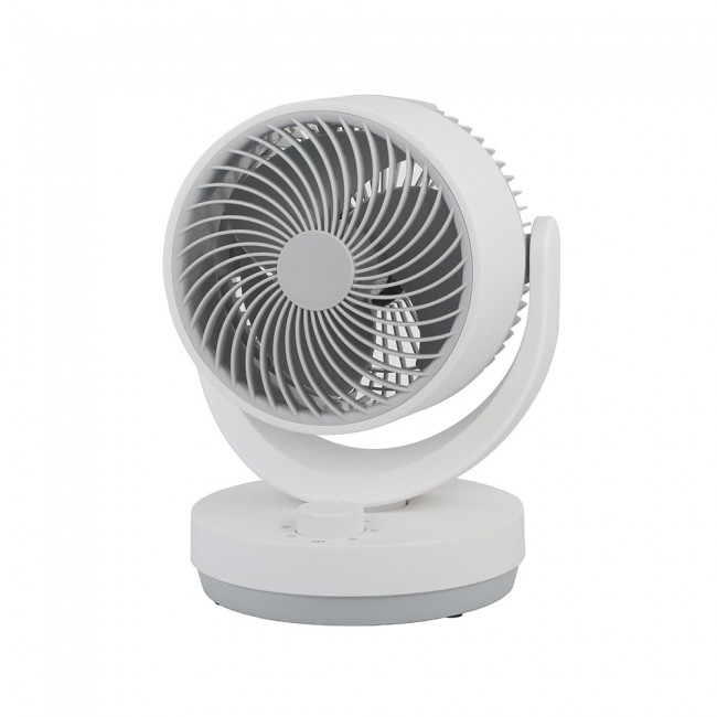 Ventilador Sobremesa Blanco/gris Lagos 3velocidades 35w 3aspas Orientable 29,8x22,6x20,6cm