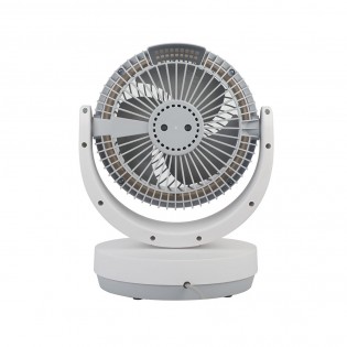 Ventilador Sobremesa Blanco/gris Lagos 3velocidades 35w 3aspas Orientable 29,8x22,6x20,6cm
