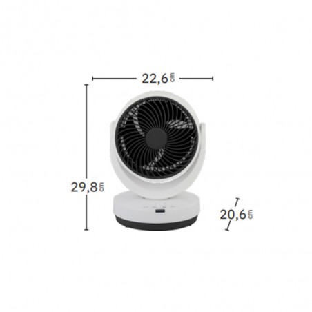 Loira 3 Speed Table Fan (35W)