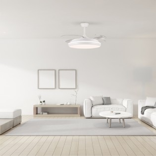 LED fan with retractable blades Michu L CCT Dim (80W)
