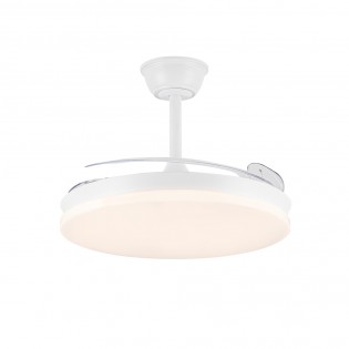 Ventilador LED con aspas retráctiles Zenit M Eco CCT Dim (45W)