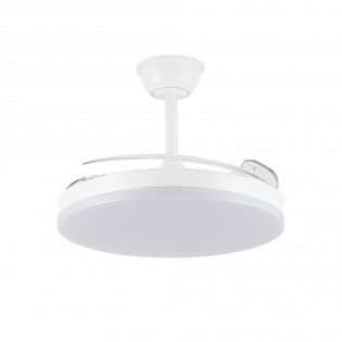 Ventilador LED con aspas retráctiles Zenit M Eco CCT Dim (45W)