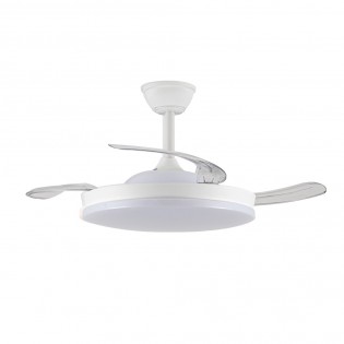 Ventilador LED con aspas retráctiles Zenit M Eco CCT Dim (45W)