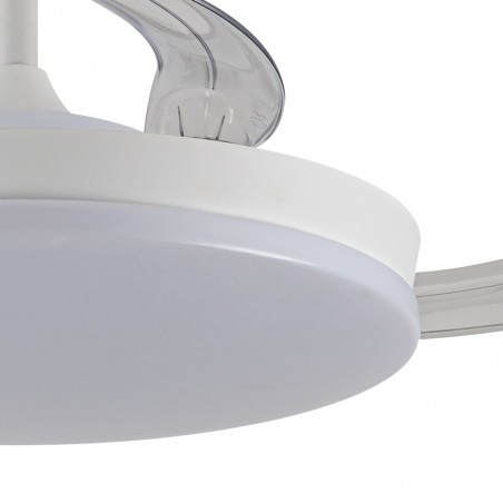 Ventilador LED con aspas retráctiles Zenit M Eco CCT Dim (45W)