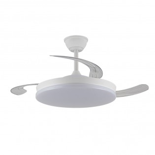 Ventilador LED con aspas retráctiles Zenit M Eco CCT Dim (45W)