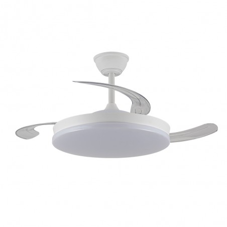 Ventilador LED con aspas retráctiles Zenit M Eco CCT Dim (45W)