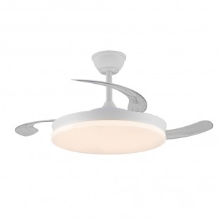 Ventilador LED con aspas retráctiles Zenit M Eco CCT Dim (45W)