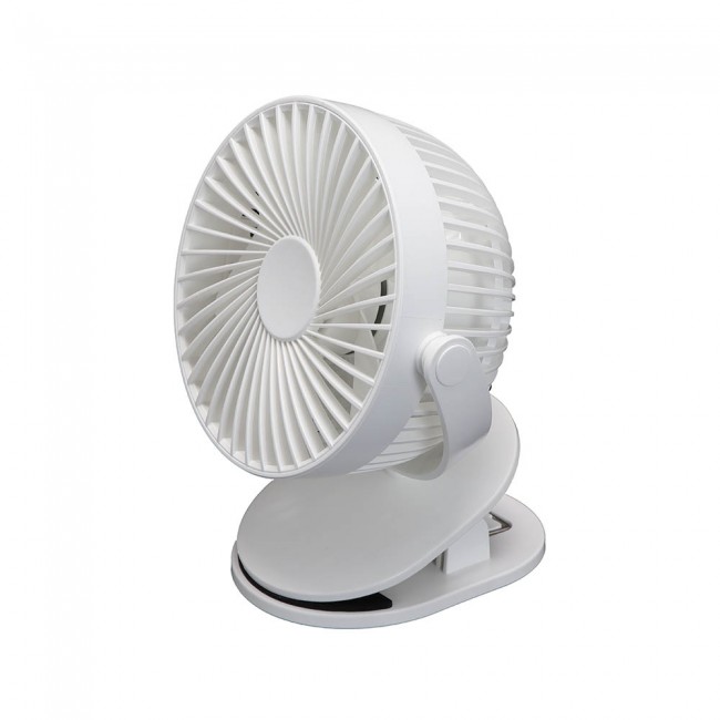 Fan with clamp and rechargeable battery Peñafiel (5W)