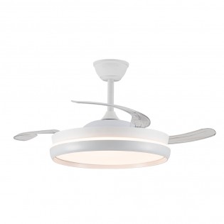 LED fan with retractable blades Michu Evo CCT Dim Smart (72W)