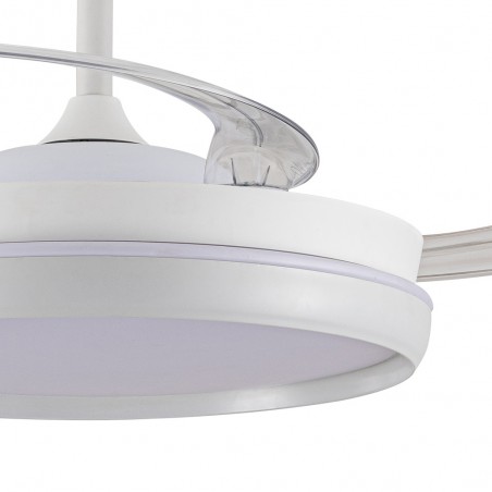 LED fan with retractable blades Michu Evo CCT Dim Smart (72W)