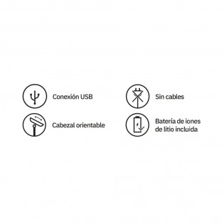 Ventilador Sobremesa C/pinza Sines Blanco 5w 3+1velocidades Recargable Alimen.usb 5asp Motor Dc 36x12,5x11,5cm Inalambrico