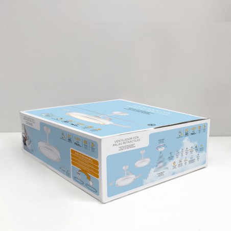 LED fan with retractable blades Bonalso CCT Dim (72W)