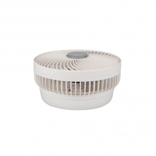 Ventilador Inalambrico Sobremesa Pacheco Blanco/gris 5w 3vel Recargable C/luz, Alim.usb, Orientable 3aspas 29x19x16cm