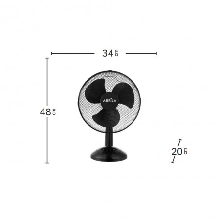 Table Fan Pizarro Oscillating 3 Speeds