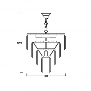 Pendant lamp Amedeo (5 lights)