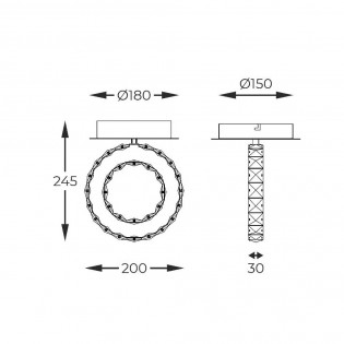Flush light LED Girona (10W)