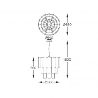 Pendant lamp Nira (14 lights)